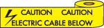 Underground Warning Tape - Caution Electric Cable Below